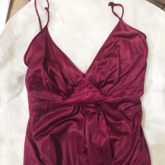 Gorgeous VTG Glam 2pc Lingerie Spaghetti Strap Long Gown & Quilted Shawl Jacket - Picture 2 of 16